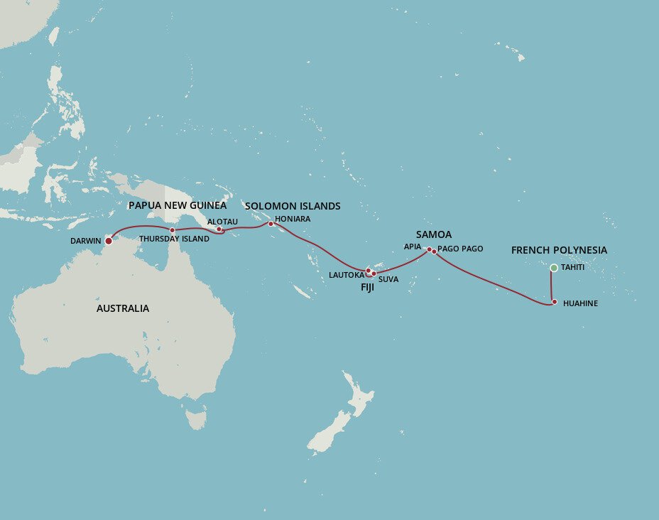 Southern Cross Oceania (19 Night Cruise from Tahiti to Darwin)