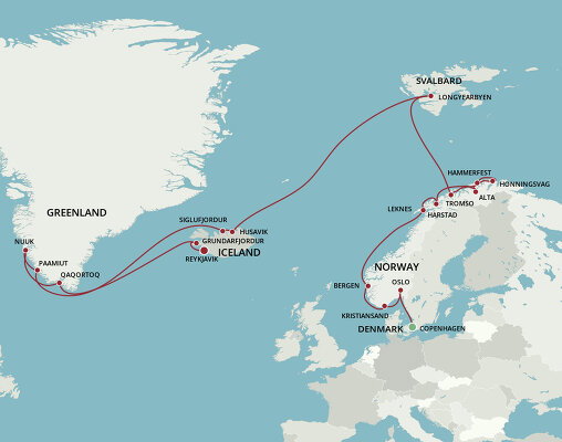 norway and iceland cruises 2024