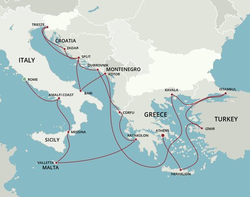 italy and greece cruises 2025