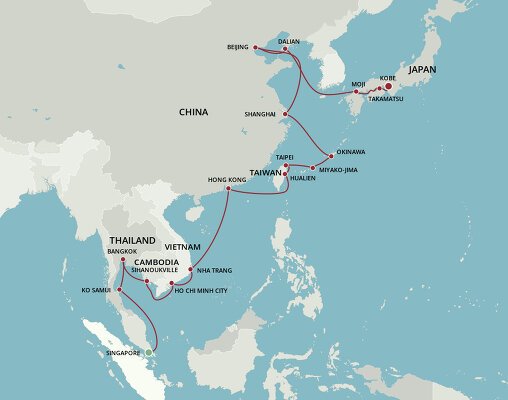 japan to singapore cruises 2023