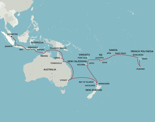 south pacific cruise 2025