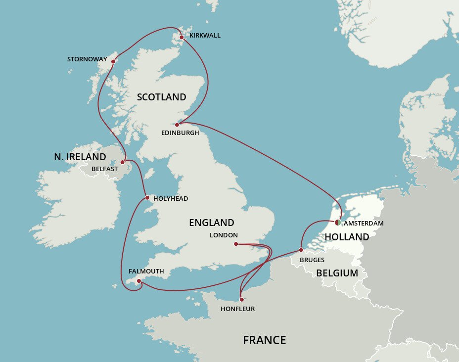 British Isles Passage Oceania (11 Night Roundtrip Cruise from Amsterdam)