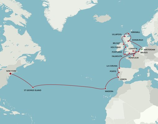 transatlantic cruises oct 2024