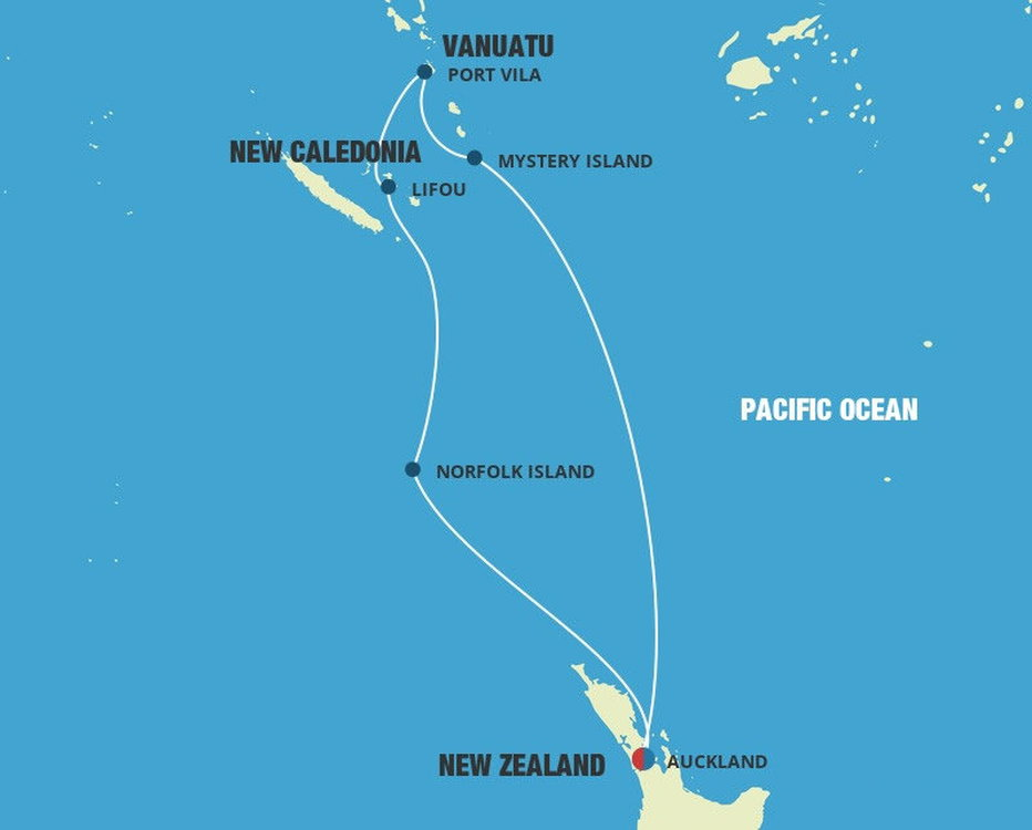 cruises from auckland to pacific islands