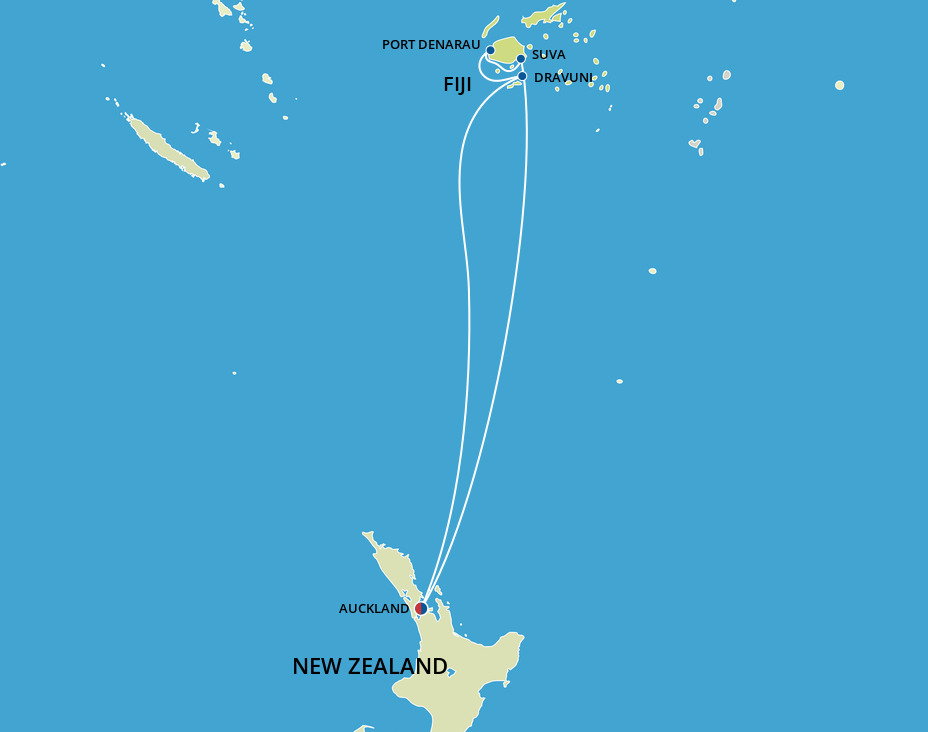 Cruises Starting and Ending in Auckland - 2023-2025 Seasons