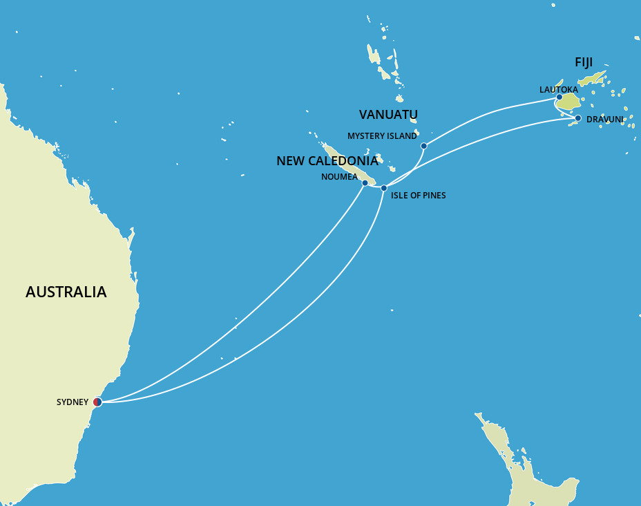 Fiji South Pacific P O Cruises 12 Night Roundtrip Cruise From Sydney   40740 