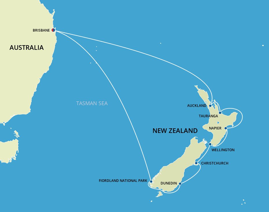 Kiwi Adventure - P&O Cruises (14 Night Roundtrip Cruise from Brisbane)