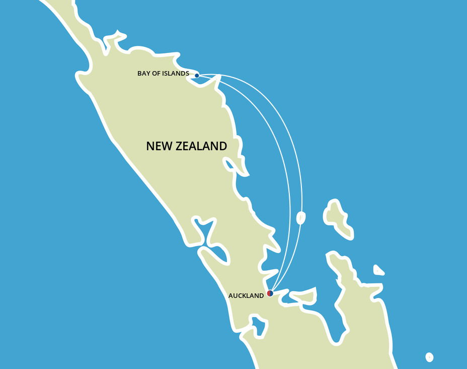 Cruises Starting and Ending in Auckland - 2023-2025 Seasons