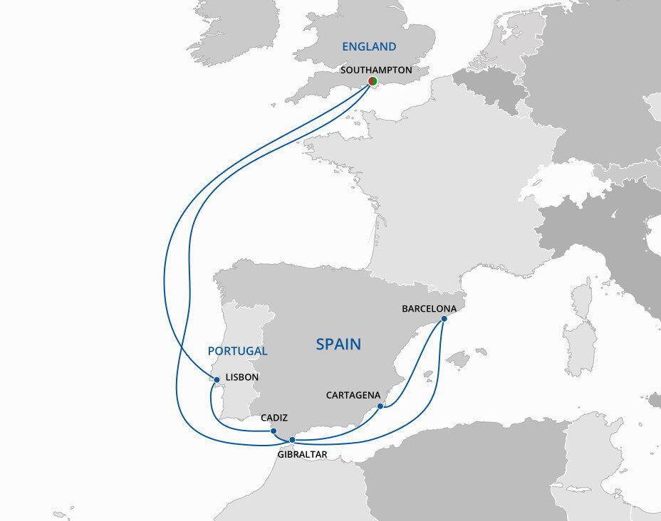 Spain And Portugal P&O Cruises Worldwide (12 Night Roundtrip Cruise