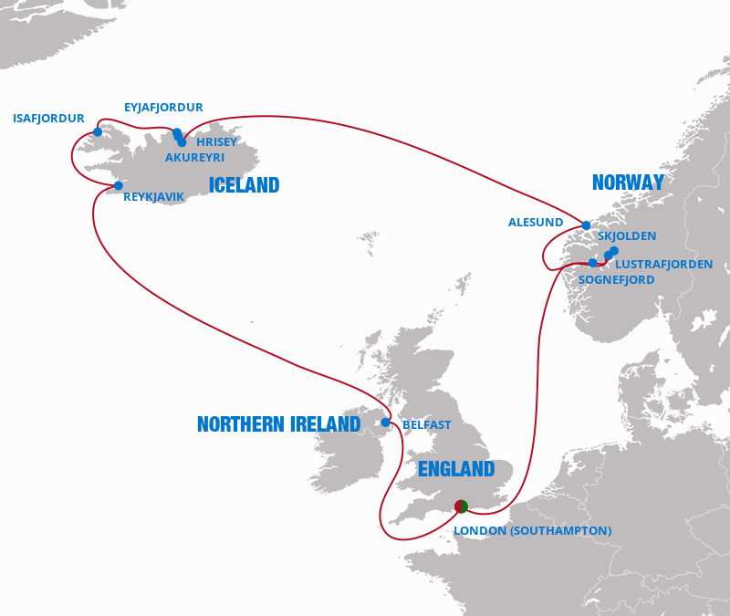 Norway Iceland Cruises 2023 2025 Seasons 50696 