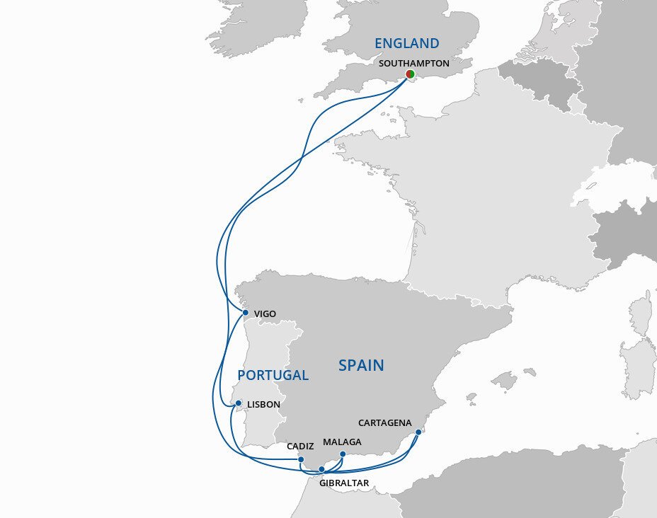 Spain And Portugal P&O Cruises Worldwide (12 Night Roundtrip Cruise