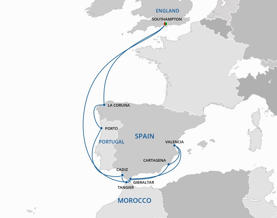 Spain And Portugal P&O Cruises Worldwide (14 Night Roundtrip Cruise