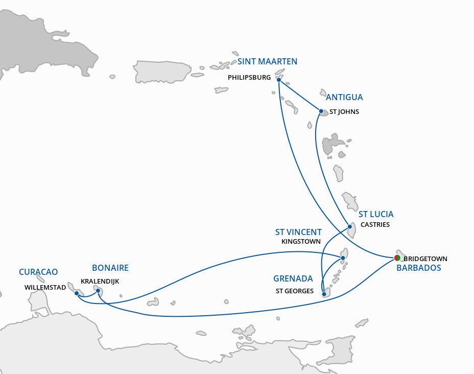 15 Day Caribbean Itinerary (P&O Cruises Worldwide)