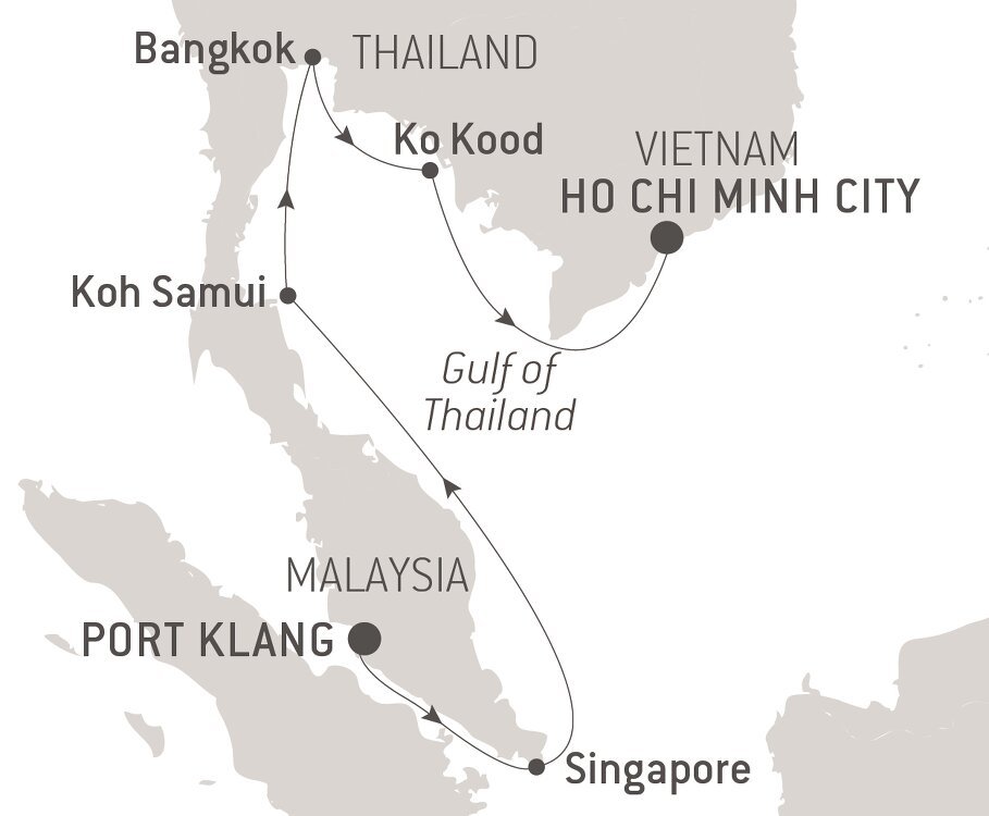 southeast asia cruise itinerary