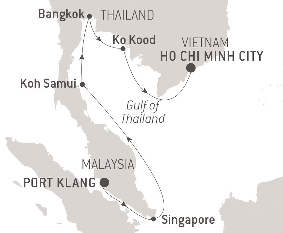 Treasures of Southeast Asia Ponant (12 Night Cruise from Port Klang