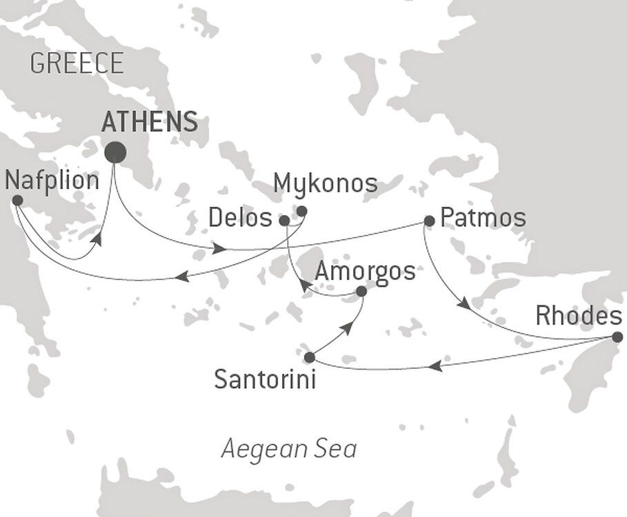 Cruising the Greek Islands of the Southern Aegean with Smithsonian Journeys Ponant (7 Night