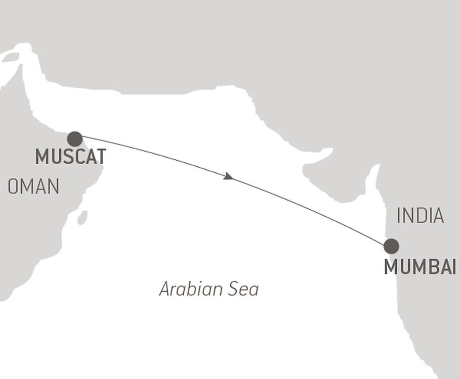 cruise from mumbai to muscat