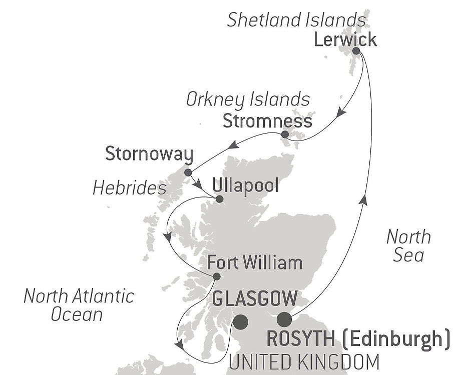 Shetland, Orkney & Hebrides Ponant (7 Night Cruise from Edinburgh to