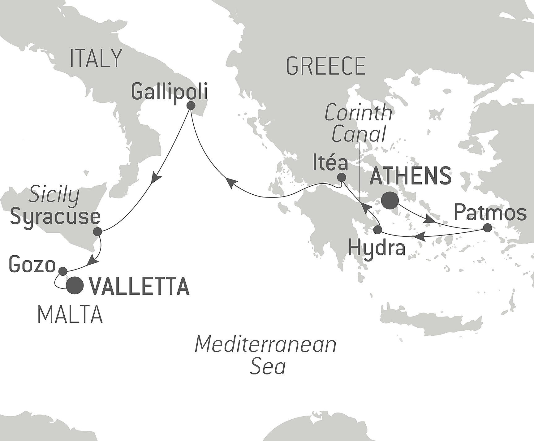 Ancient jewels of the Mediterranean - Ponant (7 Night Cruise from 