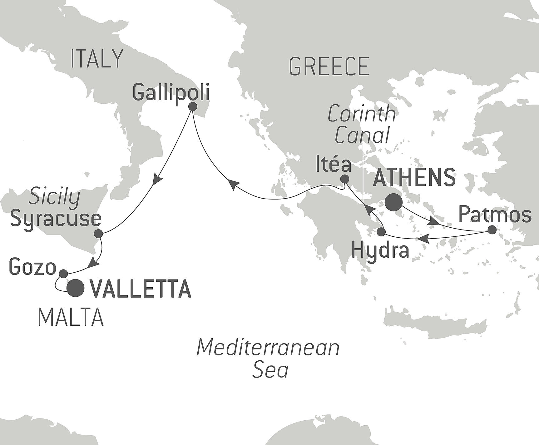 Ancient jewels of the Mediterranean - Ponant (7 Night Cruise from