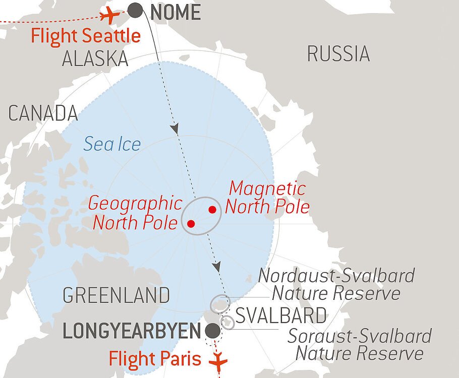 Transarctic, the Quest for the Two North Poles - Ponant (20 Night ...