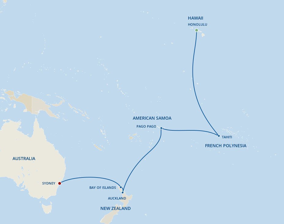 Tahiti, Honolulu and South Pacific Crossing - Princess (18 Night Cruise ...