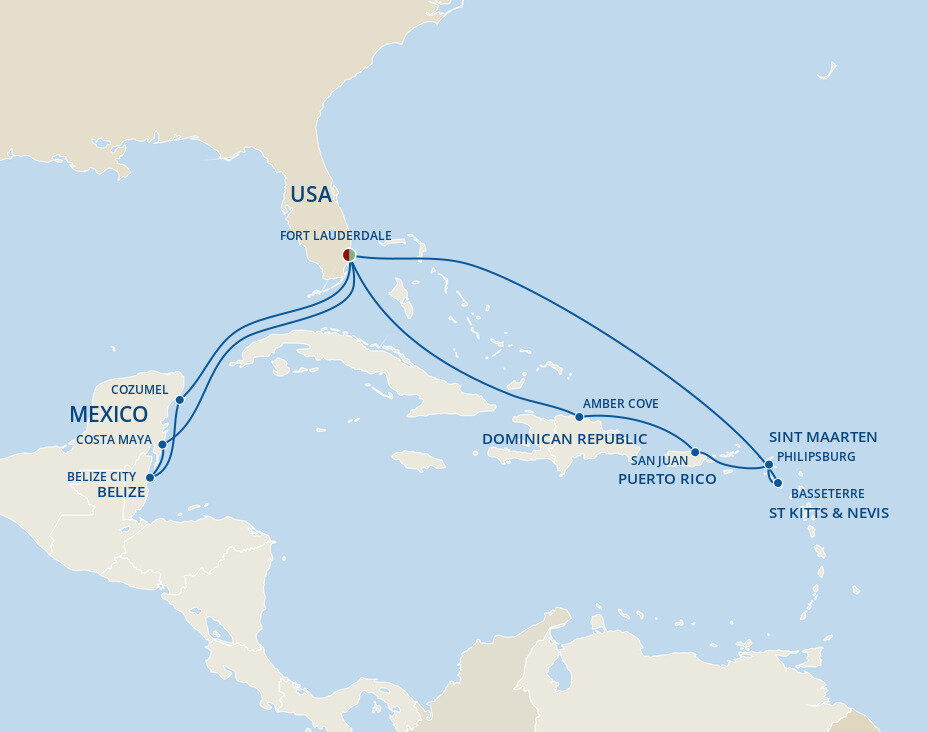 Caribbean East West Adventurer Holiday - Princess (14 Night Roundtrip 