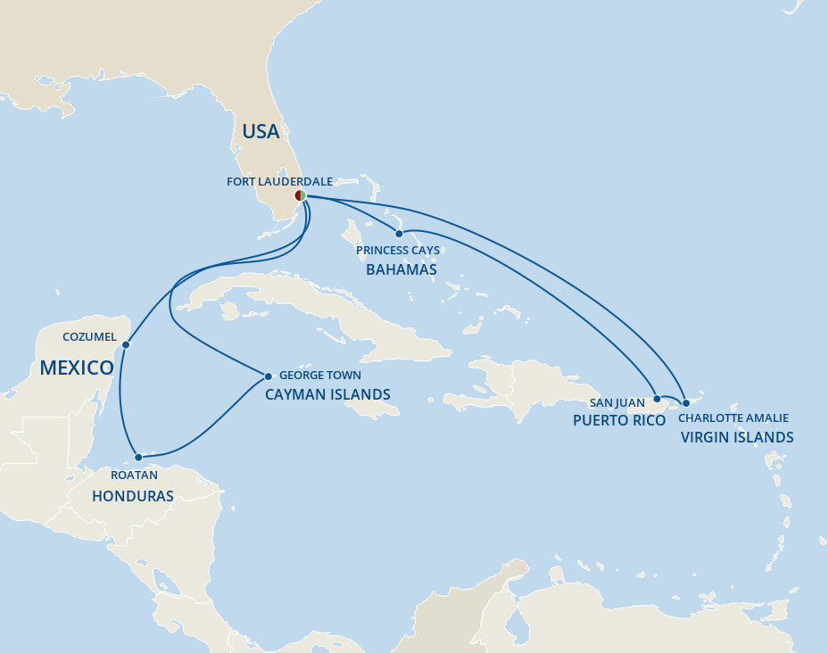 Caribbean East/West Adventurer - Princess (14 Night Roundtrip Cruise ...