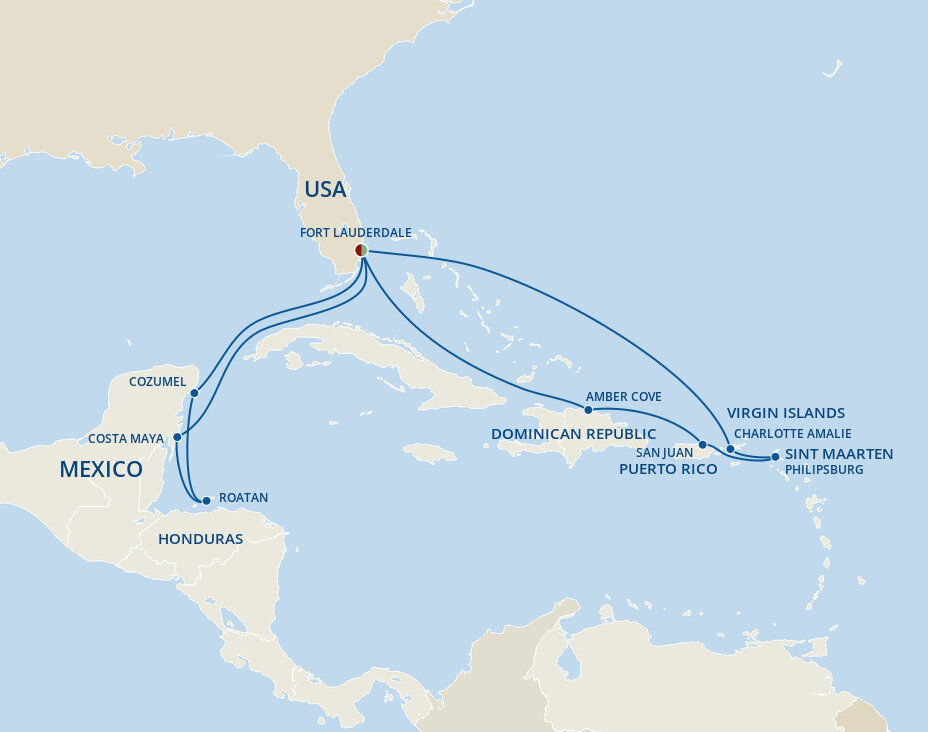 Caribbean East/West Adventurer Holiday - Princess (14 Night Roundtrip ...