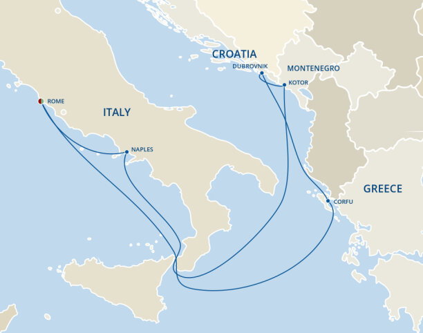Princess Cruises starting in Rome | 2026-2028 Seasons