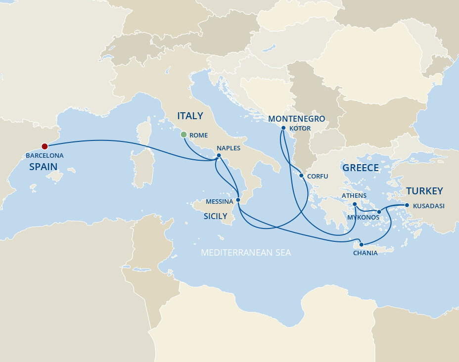 Mediterranean with Greek Isles, Italy & Turkey - Princess (14 Night ...