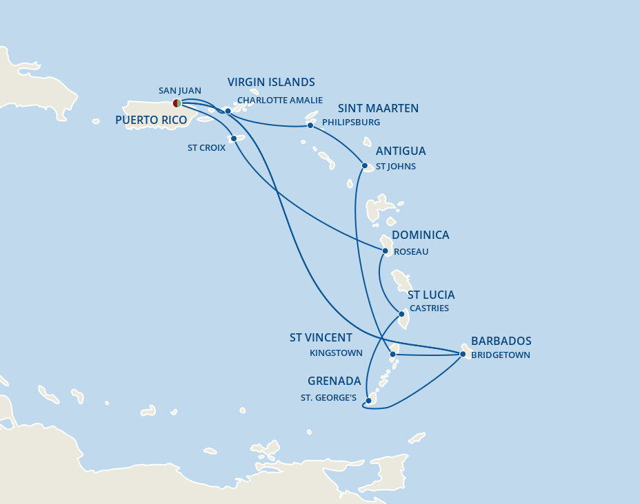 Southern Caribbean Adventurer - Princess (14 Night Roundtrip Cruise ...