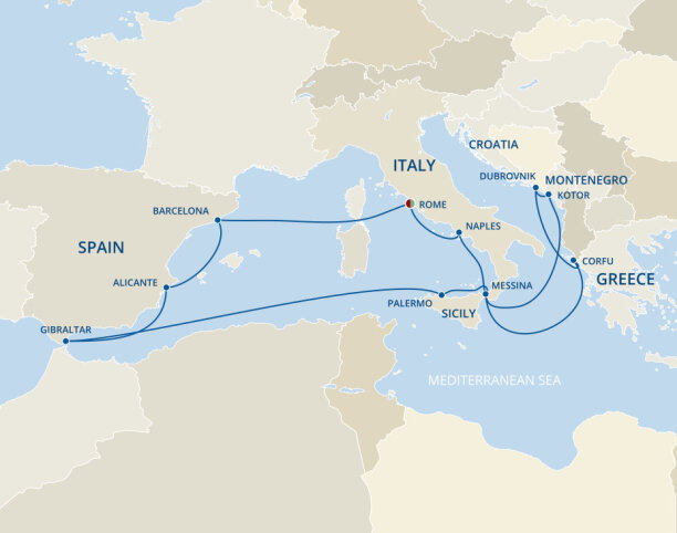 Princess Cruises starting in Rome | 2026-2027 Seasons