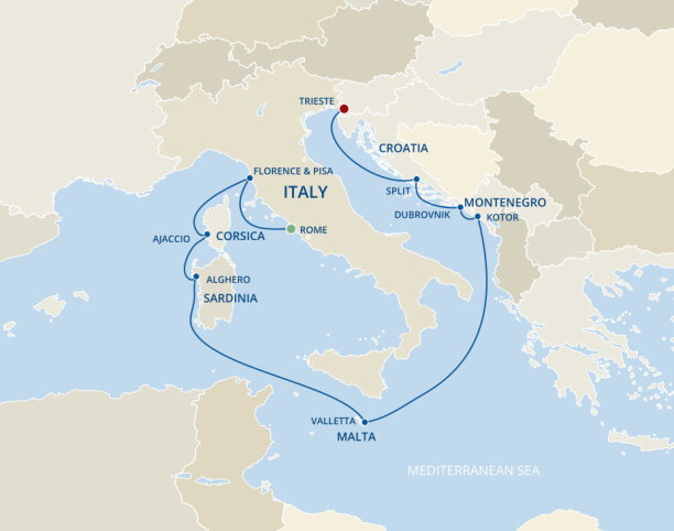 Princess Cruises starting in Rome | 2026-2028 Seasons