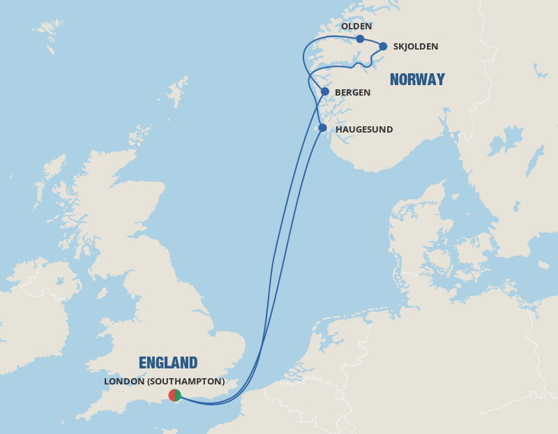 Norwegian Fjords Princess 7 Night Roundtrip Cruise From London