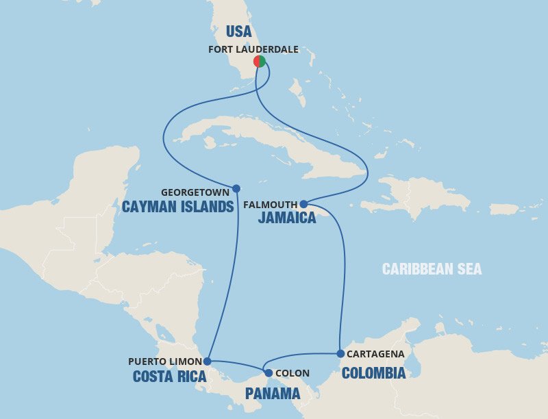 costa rica cruises from fort lauderdale