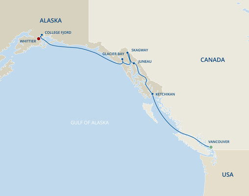 cruise anchorage to vancouver one way