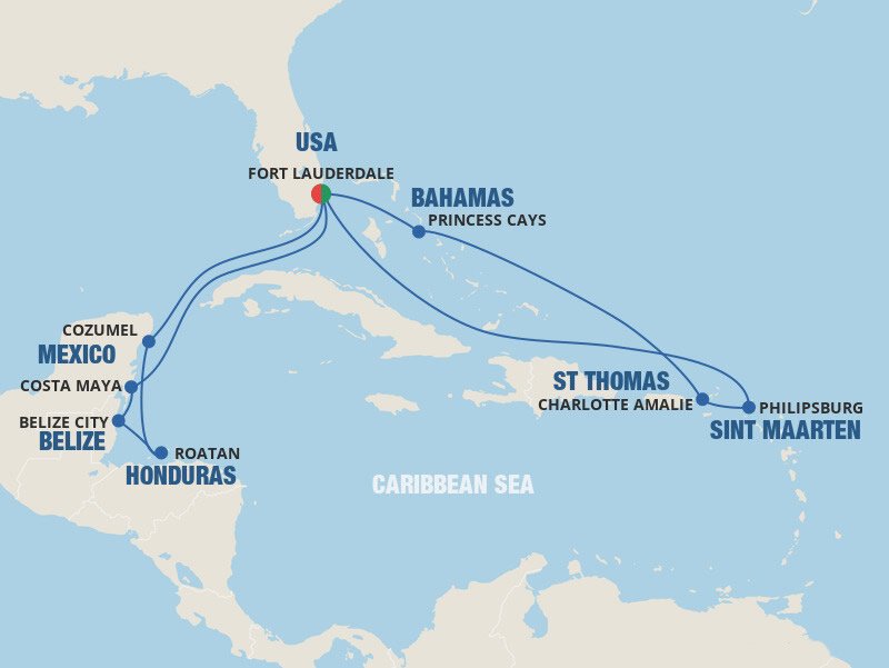 Caribbean East/West Adventurer | Princess (14 Night Roundtrip Cruise ...