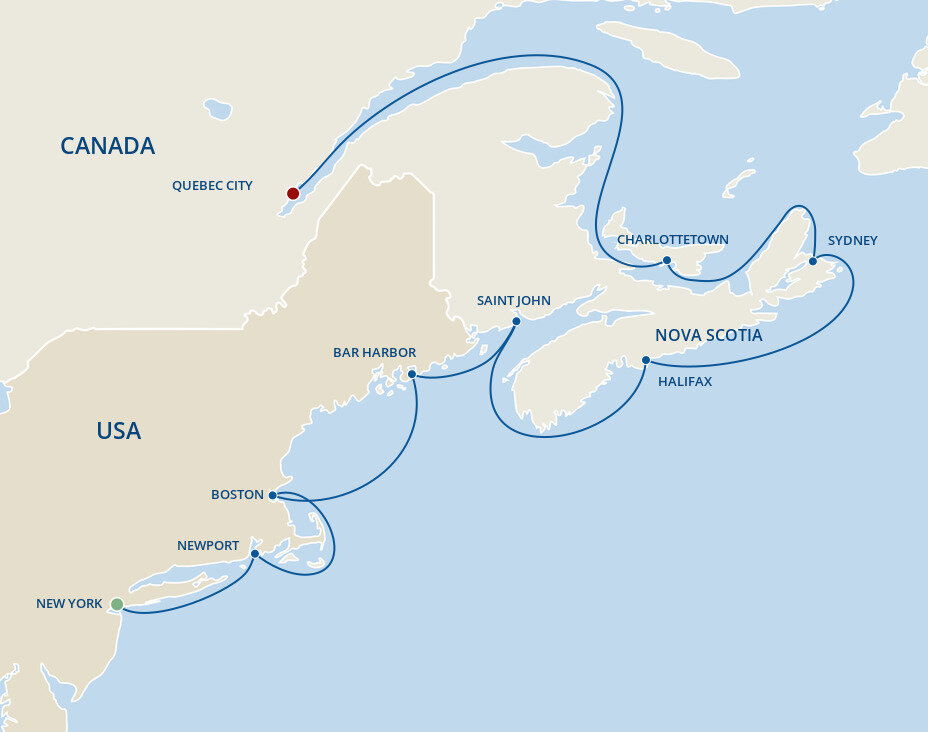 princess cruises quebec to new york