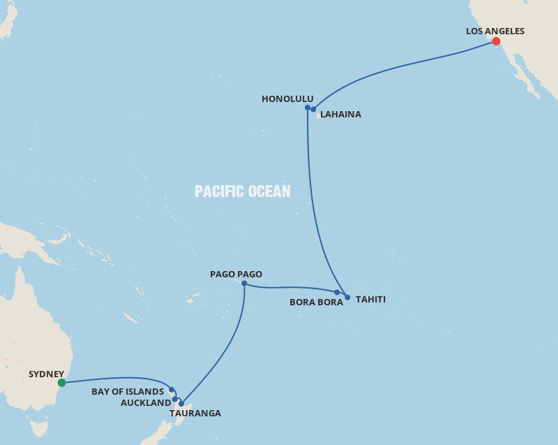 Hawaii, Tahiti & South Pacific Crossing Princess (27 Night Cruise