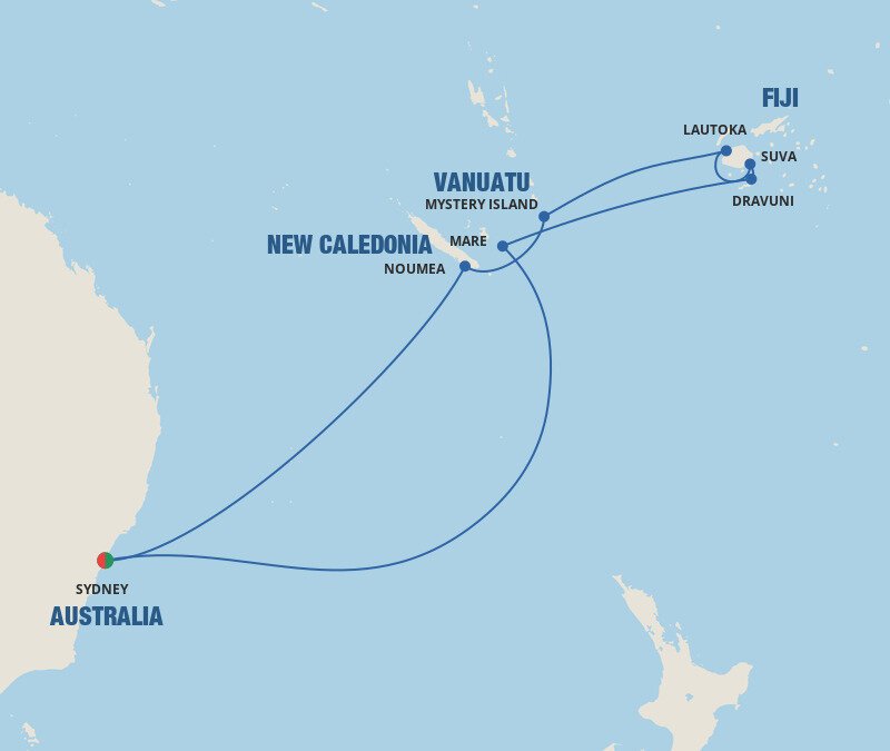 princess cruises sydney to fiji