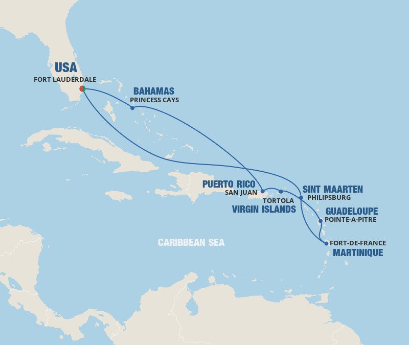 Southern Caribbean Medley Princess (10 Night Roundtrip Cruise from