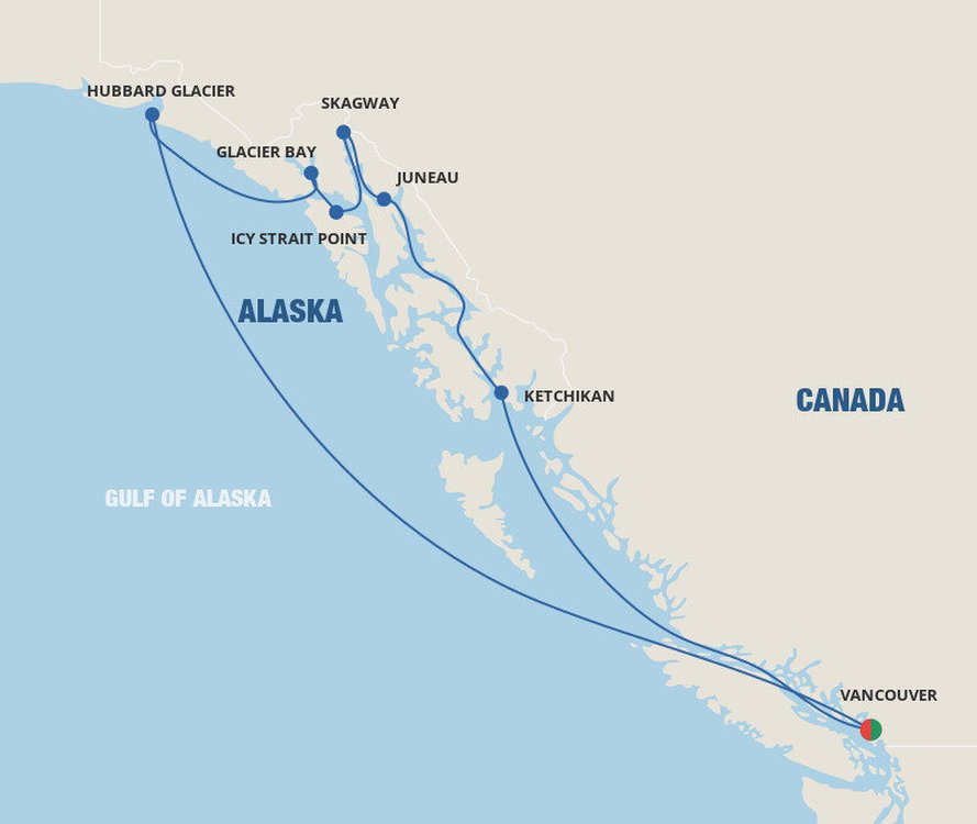 Inside Passage Alaska (With Glacier Bay National Park) - Princess (10 ...