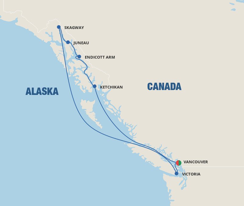 round trip cruises from vancouver 2022