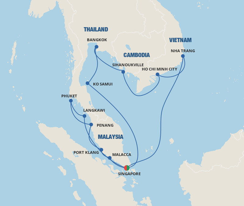 Southeast Asia Explorer - Princess (17 Night Roundtrip Cruise from ...