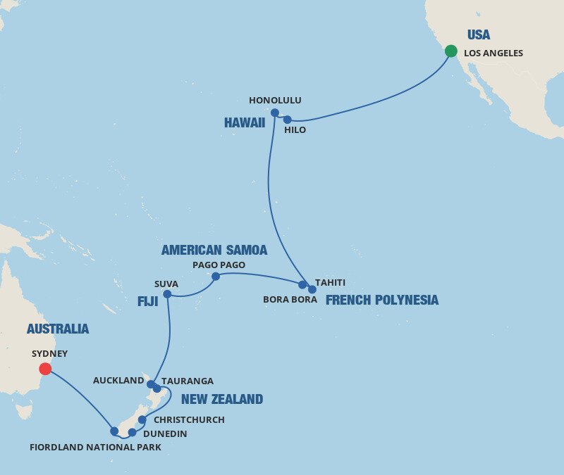 Hawaii, Tahiti & South Pacific Crossing Princess (29 Night Cruise