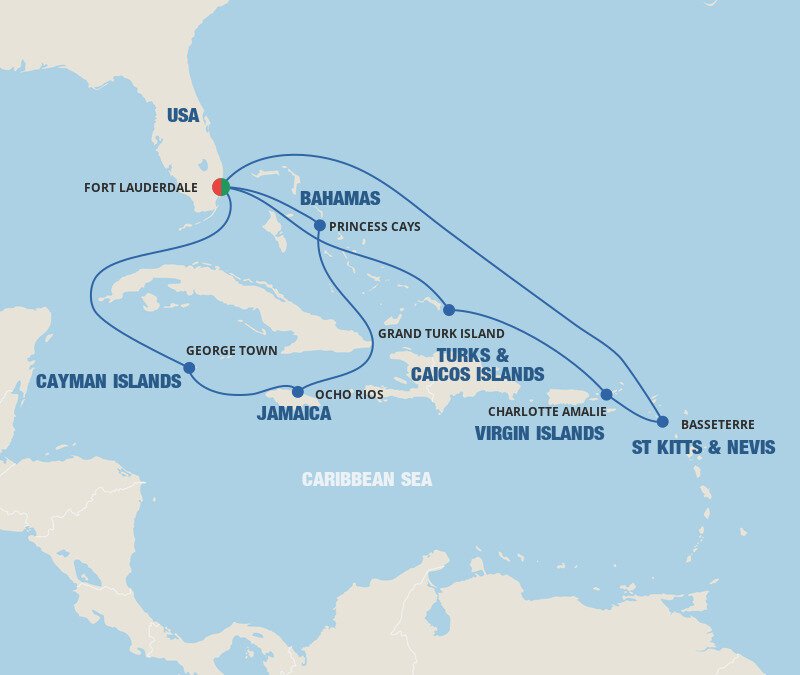 Caribbean East/West Adventurer - Princess (13 Night Roundtrip Cruise ...