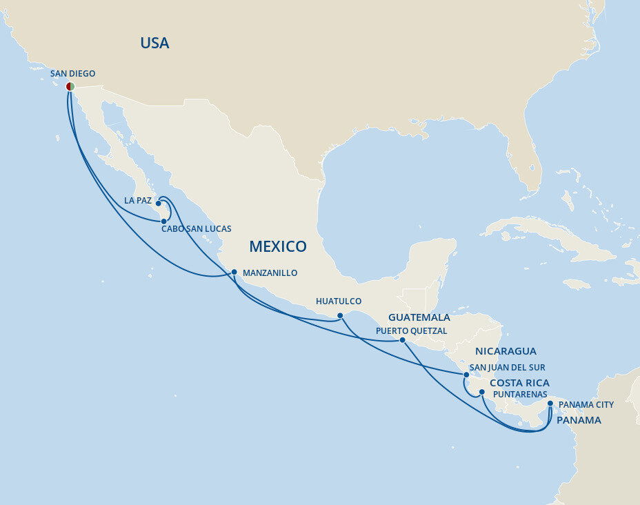 Central America & Mexican Riviera Princess (20 Night Roundtrip Cruise