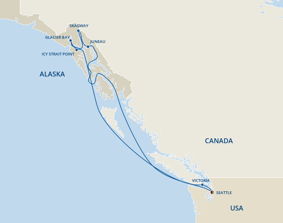 Inside Passage Glacier Bay National Park Princess 7 Night Roundtrip Cruise From Seattle