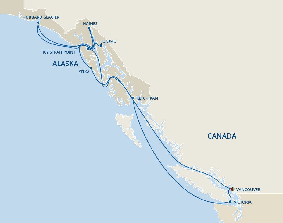 Inside Passage - Princess (11 Night Roundtrip Cruise from Vancouver)